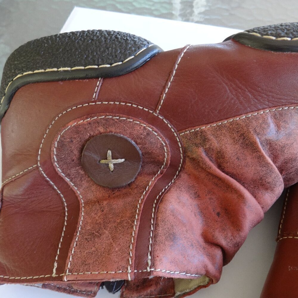 J.gean Brazian leather women's ankle boots side zip padded insole size 7-71/2 US - Picture 10 of 16